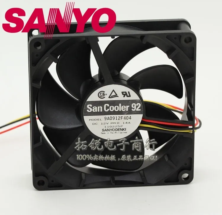

Новый и 9A0912F404 9025 9 см 90 мм 12 В 0.14a охлаждающий вентилятор 90*90*25 мм