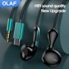 3.5MM Wired Earphones Type C In-Ear Headphones HiFi Handsfree Earbuds Noise Reduction Headset With Mic For Samsung Xiaomi Huawei 1