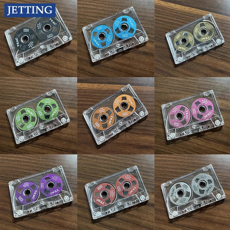 DIY Reel To Reel Cassette, 2 Wielen 4 Rollen Compacte Metalen Spoelcassette voor Muziekopname (GOLD