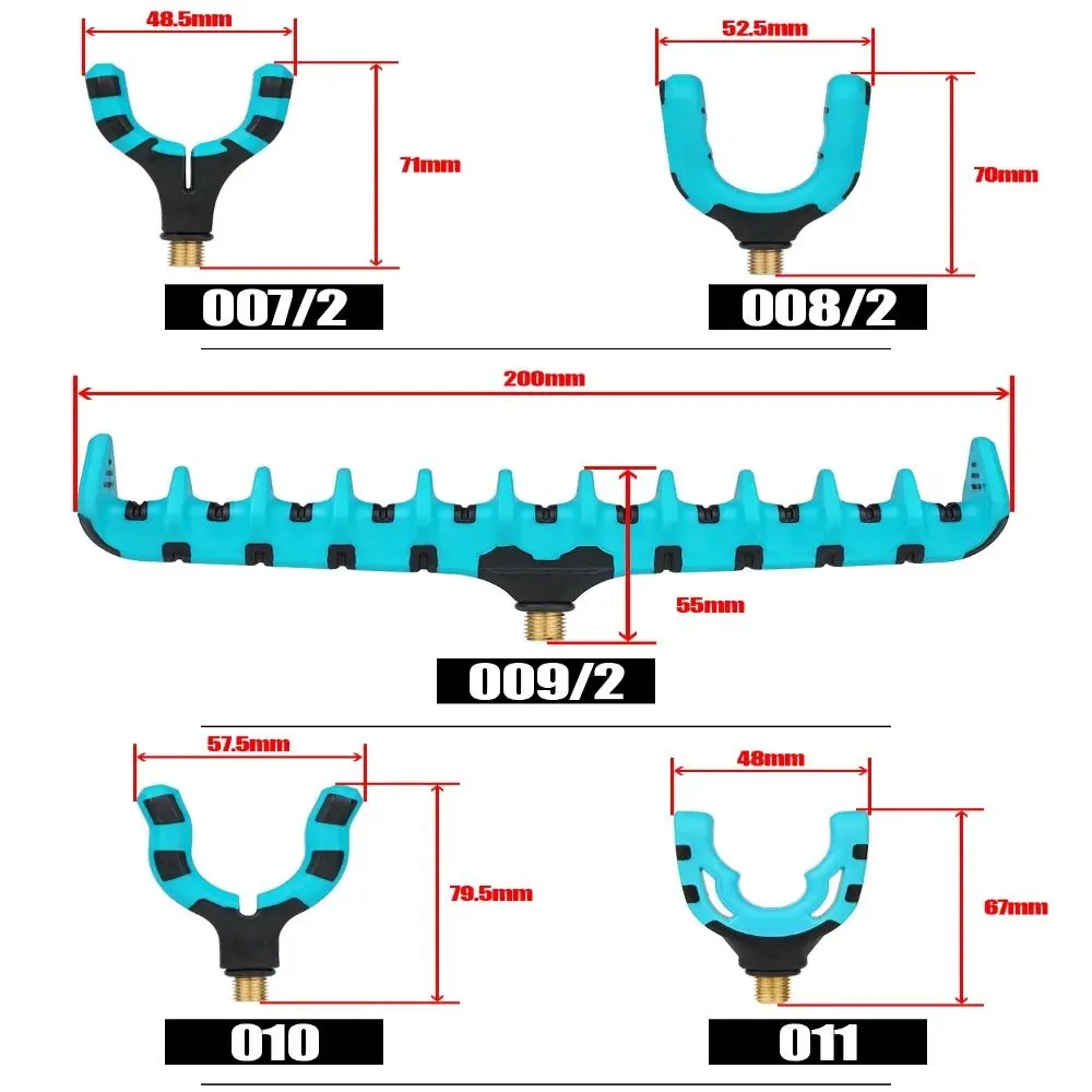 V/C/U Shape Feeder Rod Rest Universal Rod Holder Fishing Accessory Fishing Pod Holder Bracket Head