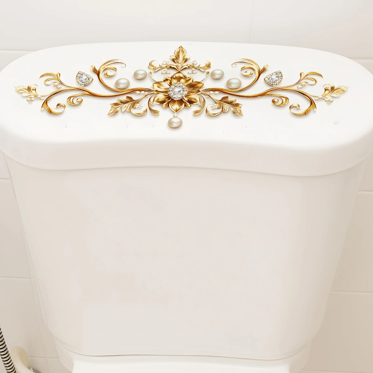 Toilet Stickers Crown Bathroom Toilet Bucket Decorative 1PC
