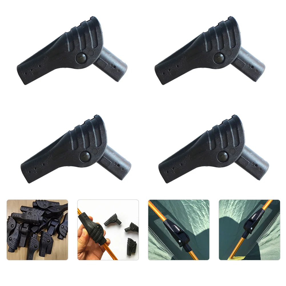 

4 Pcs Tent Joints Greenhouse Accessories Folding Support Rod Connector Canopy Camping Equipment Nylon Adapter