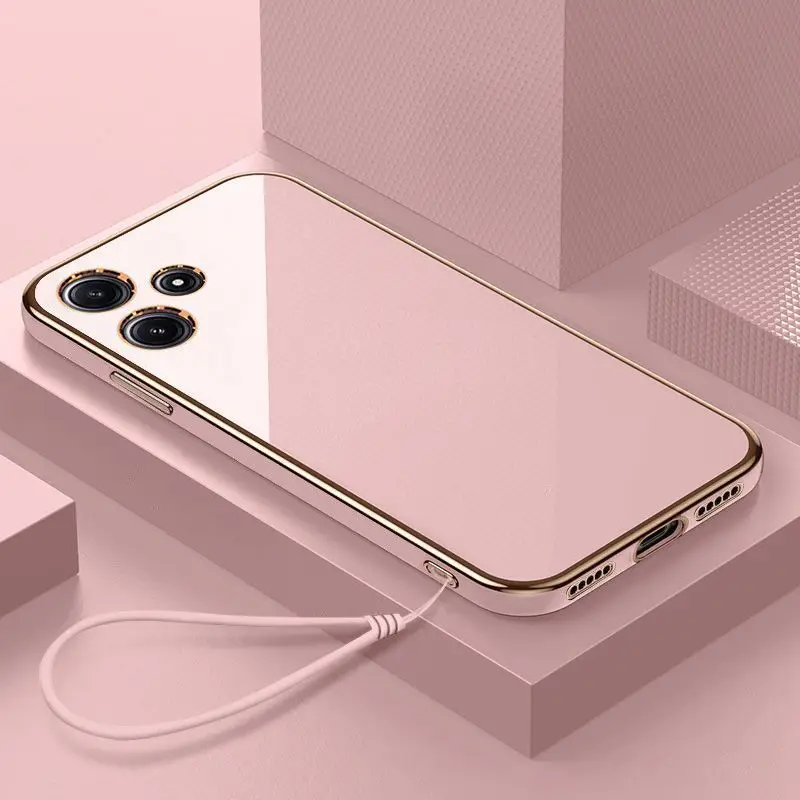 Luxury Shockproof Square Plating Phone Case