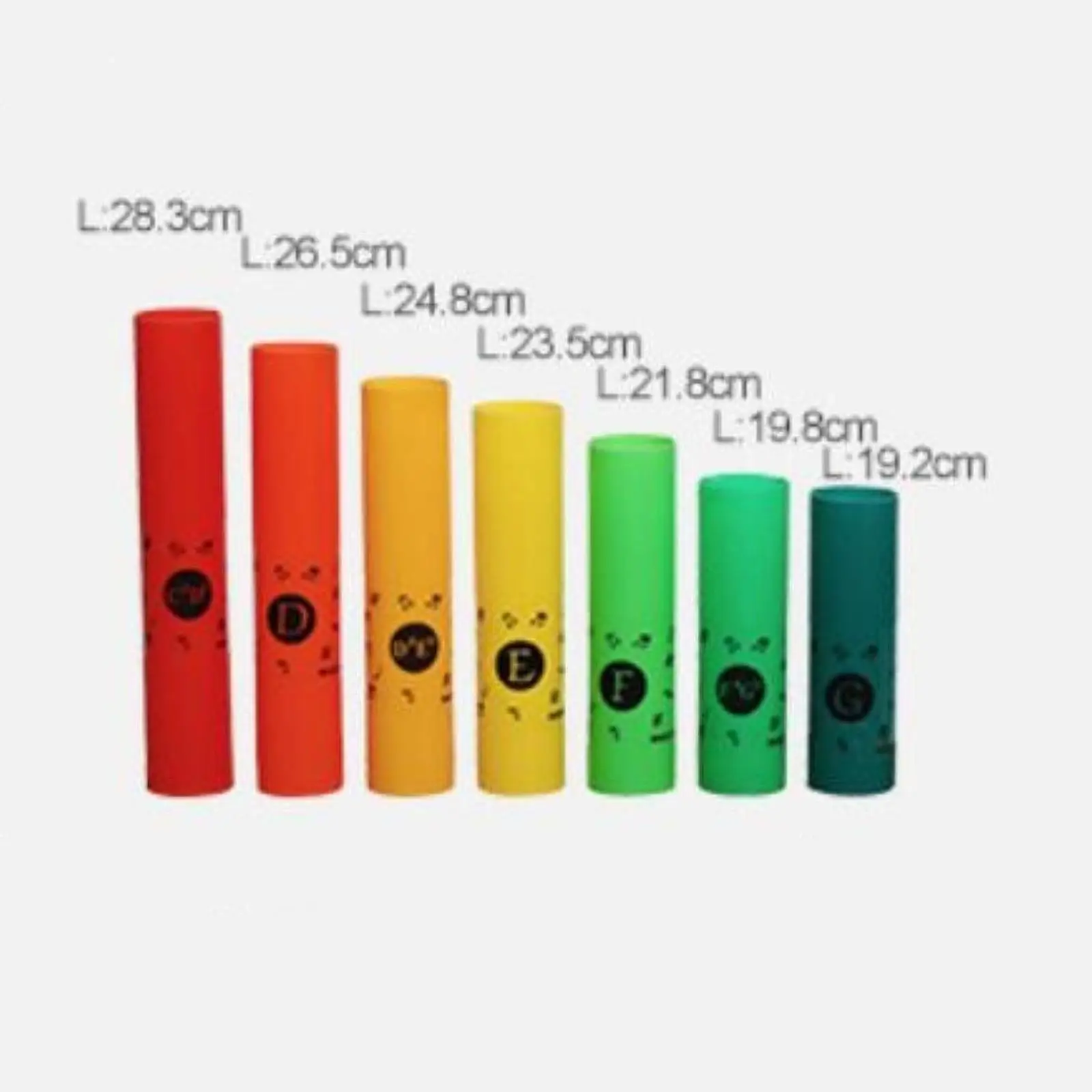 Music Percussion Tube Set Classroom Instruments 7 Note Musical Tubes for Ages 3 4 5 6 Children Music Toy Classroom Party Favor - 5