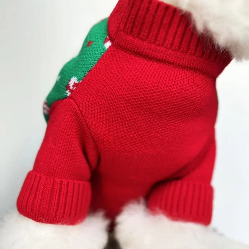 소형견, 대형견용 개 산타 스웨터 크리스마스 코트 강아지 의류 풀오버 강아지 잠옷 크리스마스