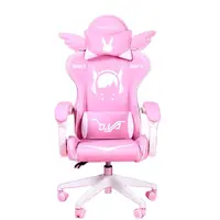 Pink Cartoon Electric Sound Girl Office Chair 360 ° Lift Rotating Home Computer Game Student Learning to Upgrade Latex Cushion 1