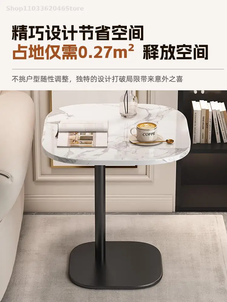 Side Table Sofa Side Cabinet Living Room Bedroom Removable Coffee Table Small Simple Modern Light Luxury Balcony Rock