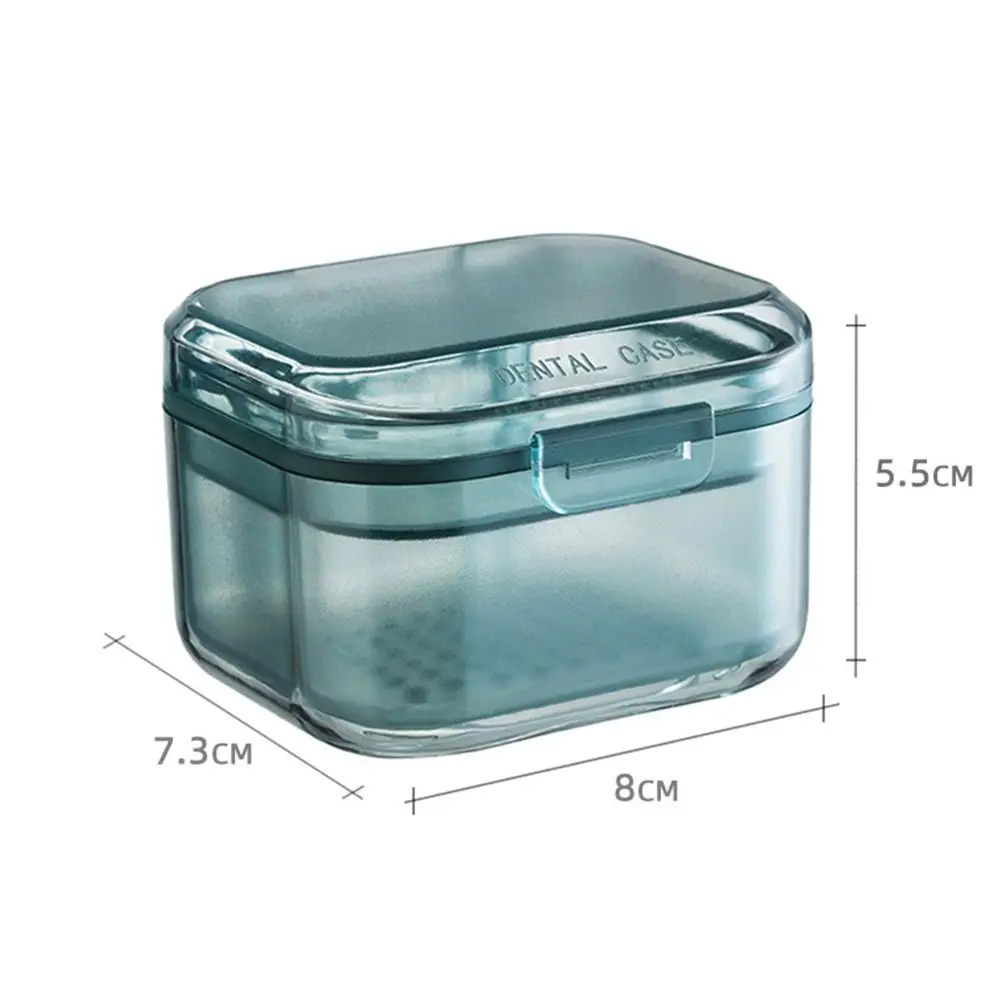Retainer Mouthguard Container Oral Sealed Teeth Braces Box False Teeth Storage Box Denture Bath Box Dental Storage Case