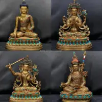 Exquisite Gemstone Buddha statue Shakyamuni Guru Rinpoche Manjusri Goddess Effective protection Wholesale Buddhist supplies 2