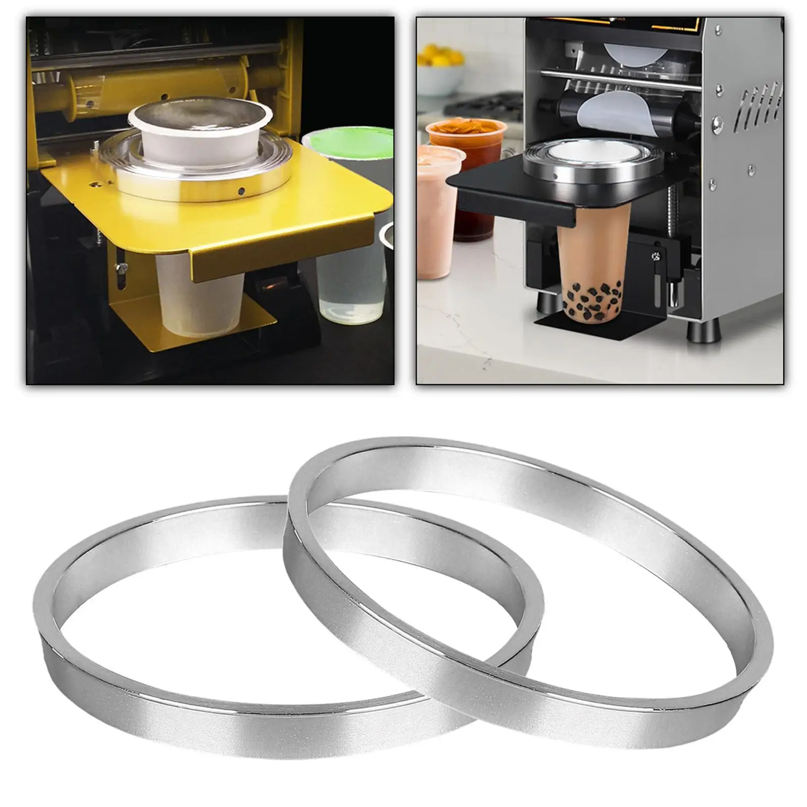 2Pcs Bubble Tea Machine Sealing s Automatic Sealing Machines Accessories Gasket,Sturdy,Aluminum Cup Sealer Machine s 2Pcs Bubble Tea Machine Sealing s Automatic Sealing Machines Accessories Gasket,Sturdy,Aluminum Cup Sealer Machine s