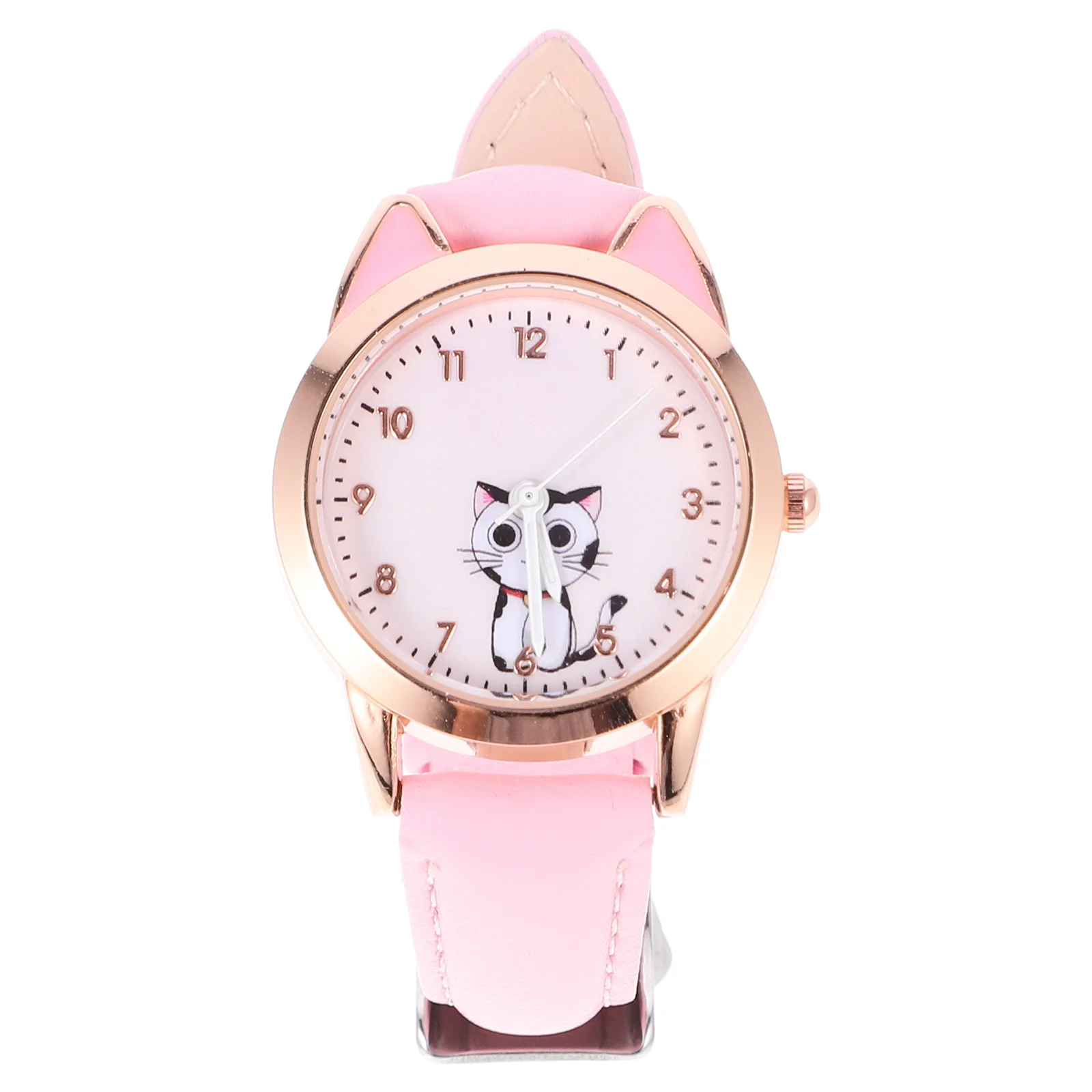 

Villcase Womens Gifts Luminous Watch Girls Watch Cute Cartoon Watches Luminous Watch Cartoon Cat Ears Shape Wristwatch