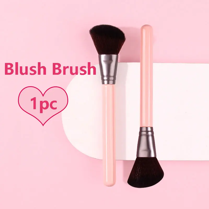 1pc Angled Blush Brush Face Smudge Sculpting Brush Soft Fluffy Powder