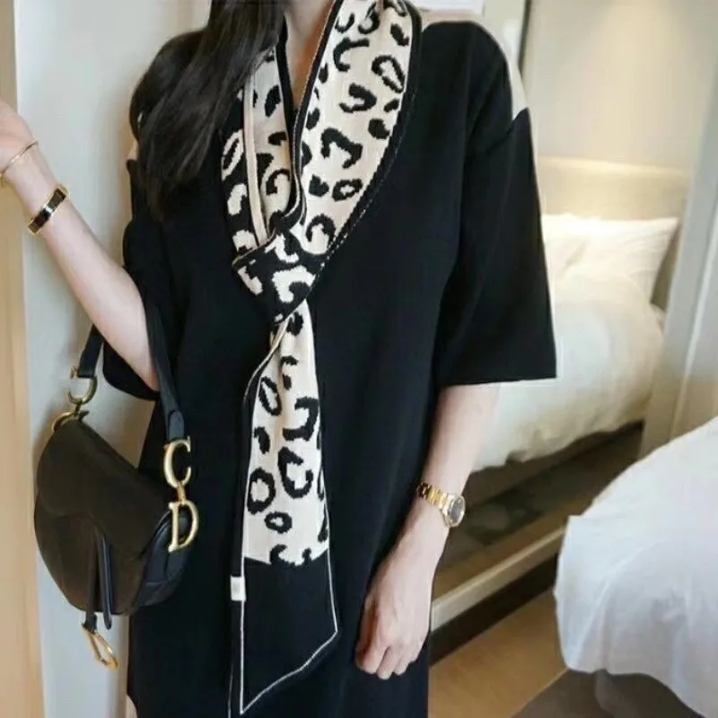 Women's Scarf Fashion Versatile Knitted Scarf for Autumn and Winter Classic Stylish Korean Scarf - 2