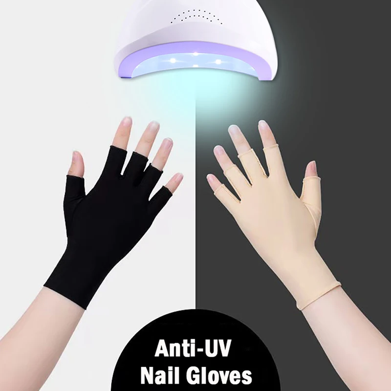 1 Pair New Soft And Light Fingerless Anti Uv Radiation Protection