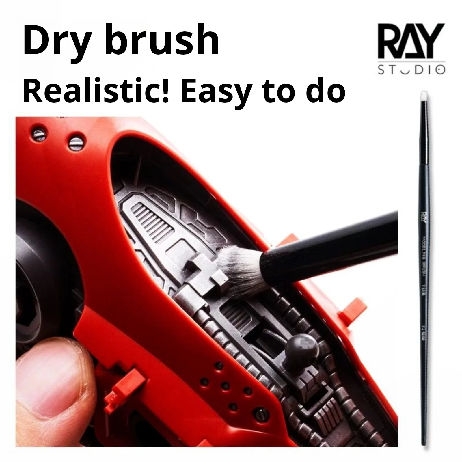 RAYSTUDIO 건담 밀리터리 모델 피규어 웨더링 키트 핸드 페인팅 플랫 코팅 피규어 채색 용품