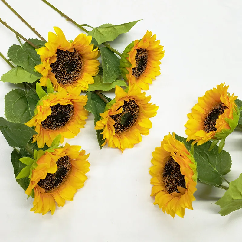 SimulationSunflowerStageLayoutPottedFlowerFakeBouquetWedding