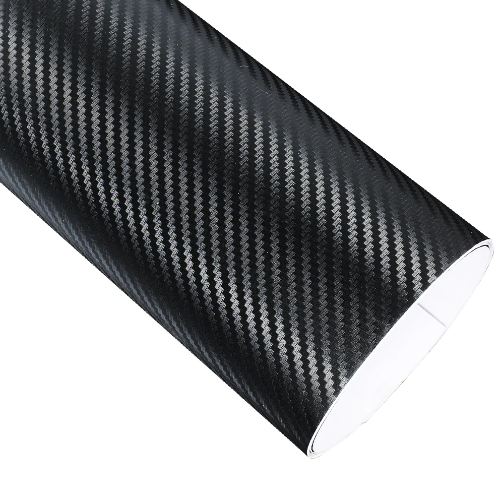 Pellicola Adesiva 6D Carbonio Lucido 30x300 Cm – Autoadesiva Per Auto, Moto E Laptop