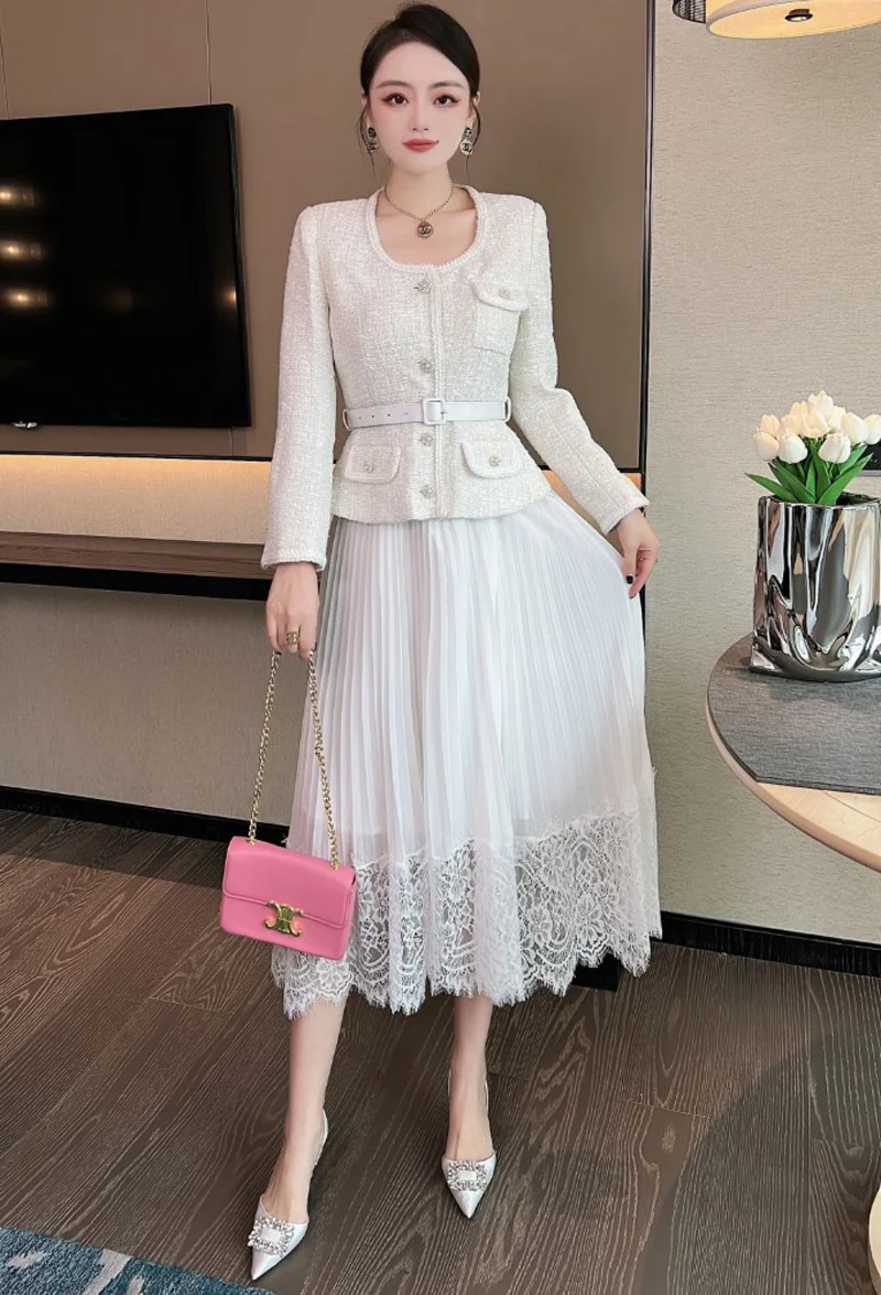 Vintage Beading Buttons O-neck Black Dress With Belt Summer Women Evening Dresses Ladies Wedding Party Clothes Tide