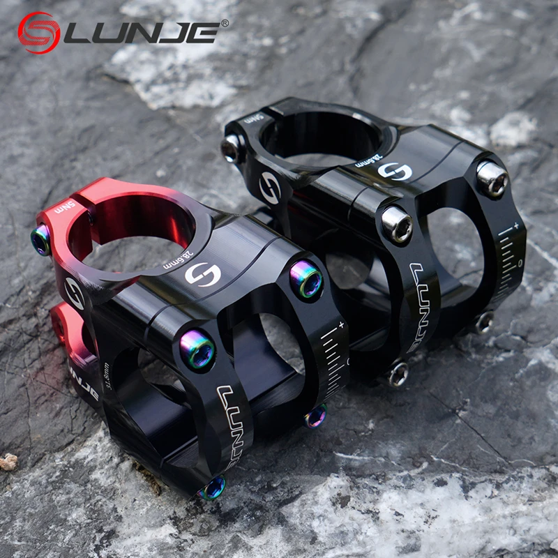CNC 산악 자전거 스템 31.8mm MTB 로드 자전거 숏 파워 알루미늄 합금 고강도 클라이밍 라이저