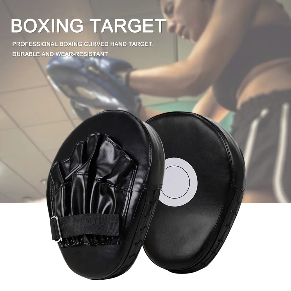 Description Picture 5 of itemCurved Boxing Hand Target PU Leather Curved Punching Mitts Breathable Boxing Mitts Kickboxing Pads for Martial Arts Training