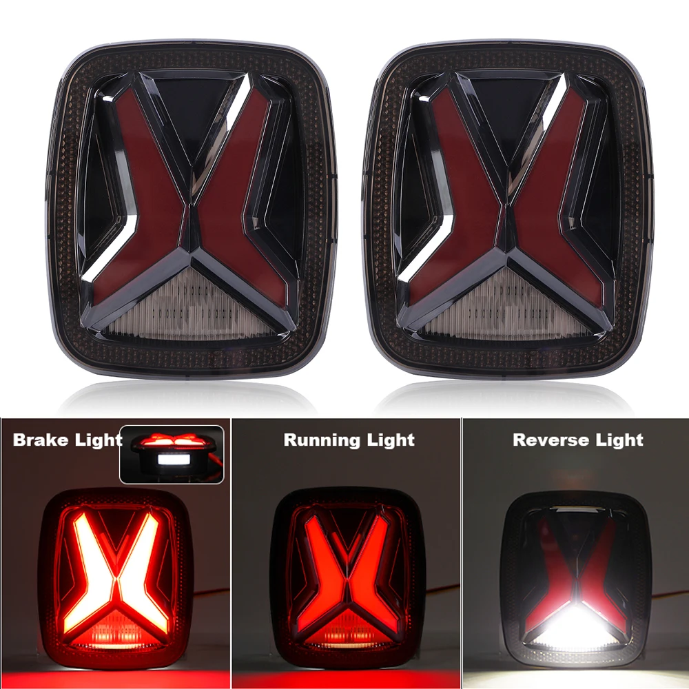 車のリア LED テールライトジープラングラー CJ TJ YJ 1998-2006