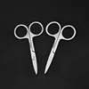 1/2pcs Stainless Steel Eyebrow Scissors, Precision Sharp Facial Hair Trimmers For Women's Eyebrows, Nose & Men's Beard Grooming 1