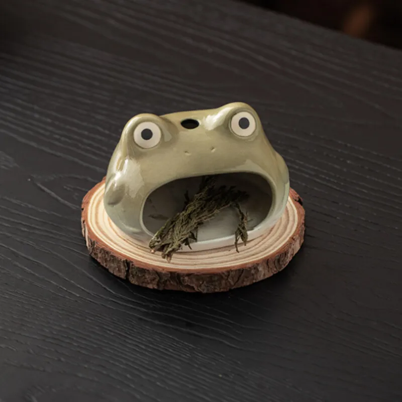 Little Frog Incense Holder Incense Smoke Waterfall Incense Burners Aromatherapy Scented Aromatic Candles Censer Cafes Craft Gift