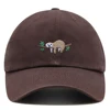 Sloth Baseball Cap  Embroidered  Animal Association Dad Hat  Cartoon Cute  Woman Summer Cotton Sun Hat Man Trucker Hats 4