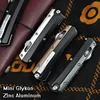Glykon Mini Style Micro OTF Knife Tech Pocket Knives M390 Blade Outdoor Camping Self Defense Zinc Aluminum Handle EDC Tools 1