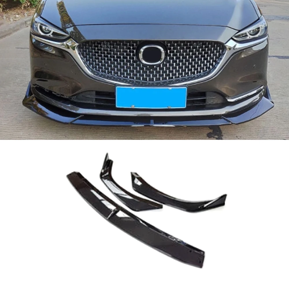 

Сплиттер для переднего бампера автомобиля Mazda 6 Atenza 2019-2022, 3 шт.