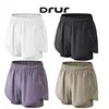DRUR Women's Sports Shorts High Waist Quick Drying Running Short Woman Fitness Cycling Shorts With Pocket Gym Pants Yoga Wear