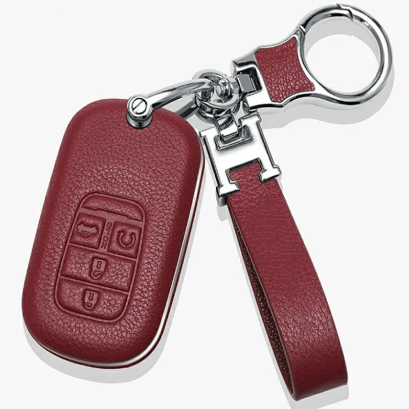 

Кожаный брелок для ключей для Honda INTEGRA Eleven Generation of Civic e NS1/eNP1, 4-кнопочный защитный чехол для смарт-ключа