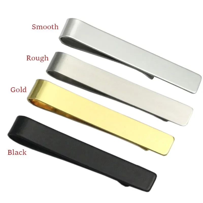1PCS Laser Engraving Tie Clips for Men