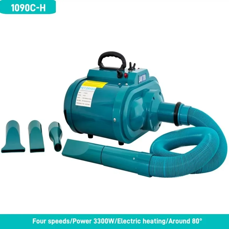 Professional Pet Hair Dryer, Blower, Double Motor, Wind Machine, Pet Clothes Dryer, Dog, Cat, 3300W, 100-240V, LT1090CH