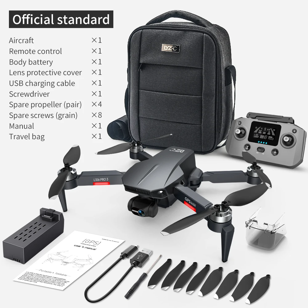 L106 Drone, [CPS Aaa] Official standard Aircraft X1 Remote control X