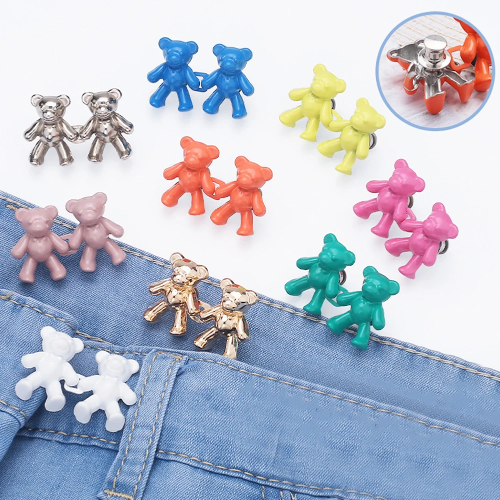Bear Buckle Adjustable Waist Tightening Hook for DIY Clothing Accessories