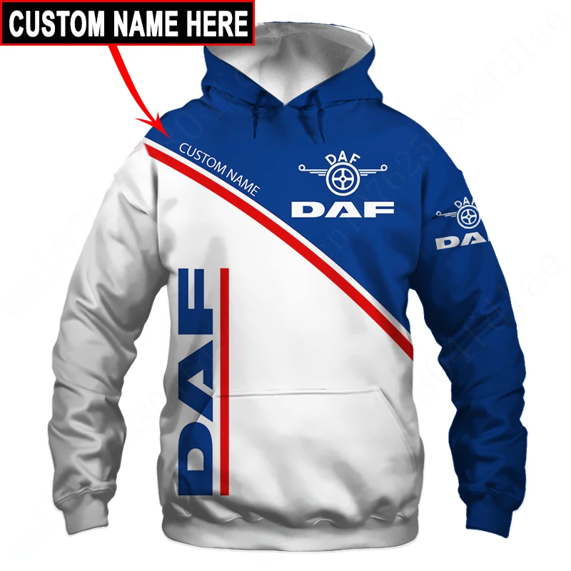 

DAF Hoodies For Men Women Harajuku Sweatshirt Unisex Clothing Casual Zip Hoodies Top Anime Oversize Hoodie 3D Printing Pullover