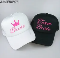 Personalized designer Team Bride and Bride Snapback Baseball Hats Print truckers Bachelorette Party Hat Women Adjustable Caps 1