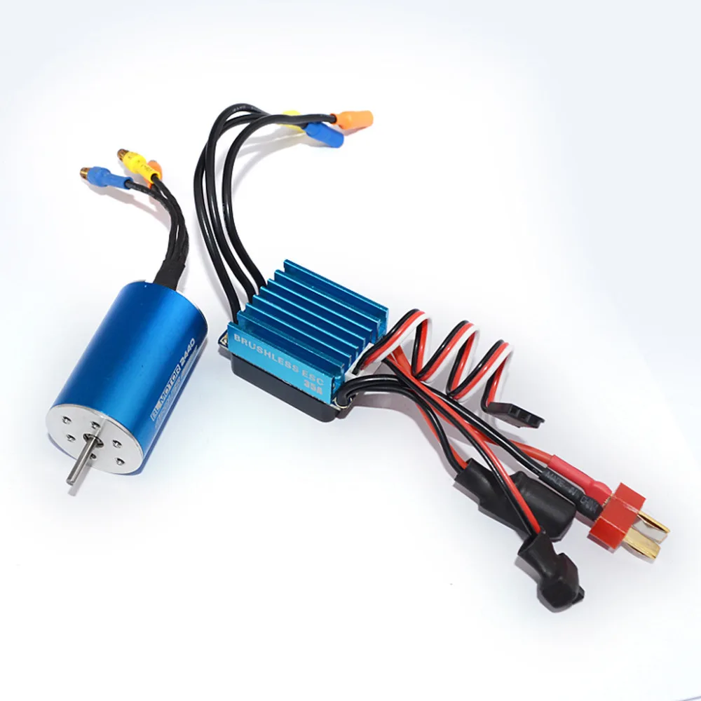 RC 2440 4000KV/4600KV/6800KV Sensorless Brushless Motor With 35A Brushless ESC for 1/14 1/16 RC Car,brushless motor