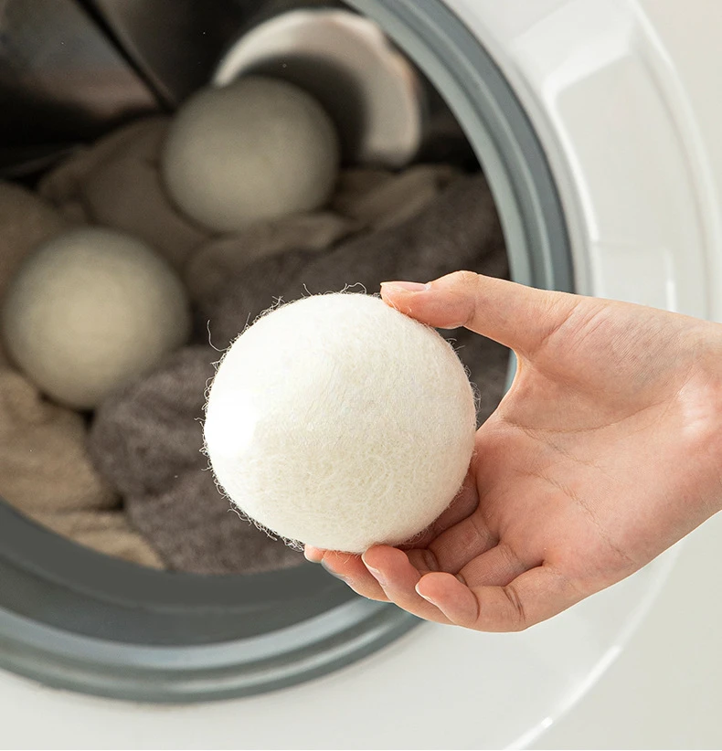 5cm/7cm Reusable Laundry Dryer Wool Ball Household Anti-winding Ball Clothing Quick Drying Artifact Pure Cotton Wool Drying