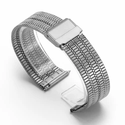 Breathable Stainless Steel Watch Bracelet Band with Quick Release - 22mm (Silver)
