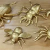 12Pcs Gold Insect Toy Golden Bee Ladybug Figurines Mini Insects Figurines Animal Solid Brass Insect Miniatures For Party 1