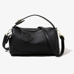 Women's Fashion PU Leather Multifunctional Tote Bag with Multi - Pocket Design (Black)