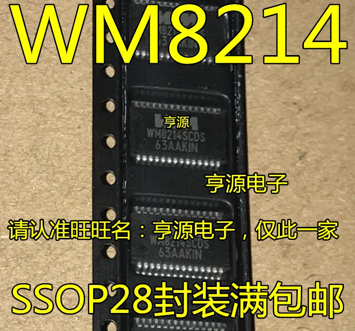 

2 шт. Оригинальный Новый WM8214SCDS WM8214 SSOP-28 A/D чип преобразователя