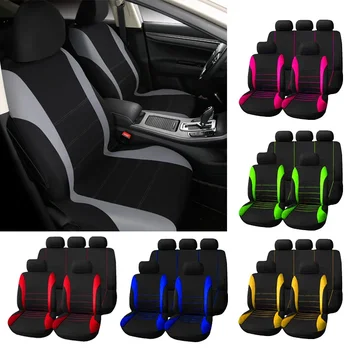 Coprisedili per auto in tessuto per Hyundai i30 Creta Tucson ix35 Solaris Elantra Santa Fe Kona i40 Getz Palisade Terracan Interni auto