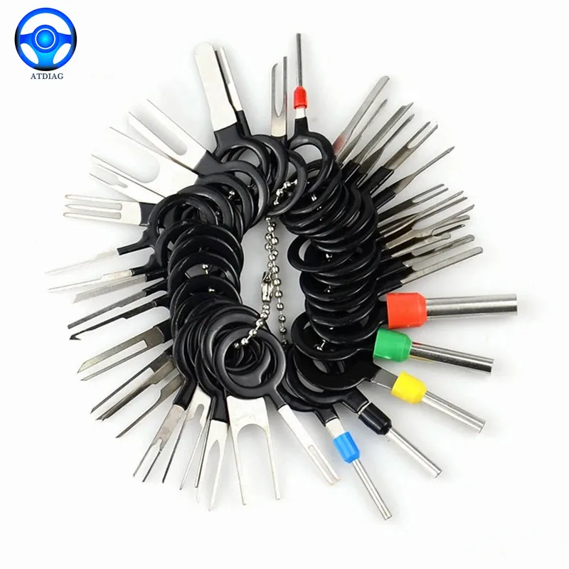 

3/8/18/38/41pcs Car Terminal Removal Tool Wire Plug Connector Extractor Puller Release Pin Extractor Kit For CarPlug Repair Tool
