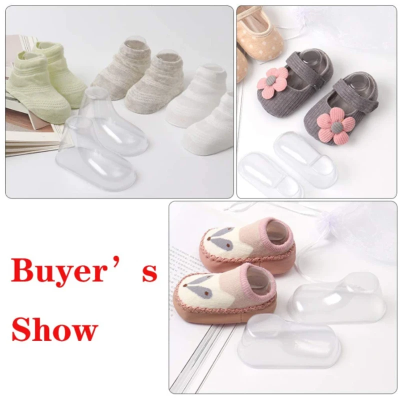 10/50pcs 8cm 9cm 10cm 12cm Plastic Transparent Gift Shoe Model Display Booties Mould plastic shoe model