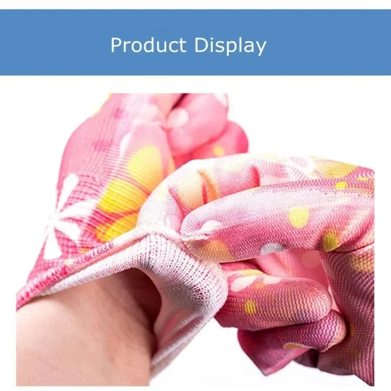 Planting Yard Cleaning Palm-Coated Floral Garden Gloves Women Non-Slip Working Gloves Non-Slip Household Labor Protection Gloves 5