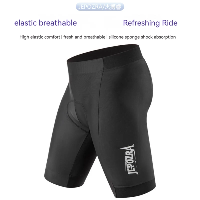 

JEPOZRA-Breathable Cycling Shorts for Men, Shockproof Bicycle Underpant, MTB Road Bike Underwear, Gel Pad