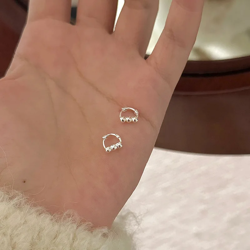 Clip Earrings Love Heart Earrings Love Ear Clip Korean Style Light Luxury Minority Female Online Influencer Same Style Earrings CommuterinsHeart-Shaped